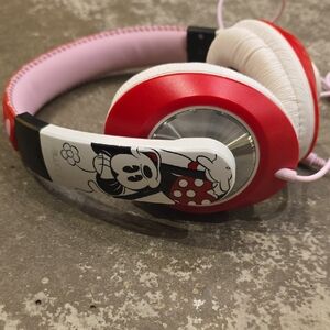 iHome Red and White Over-Ear Headphones